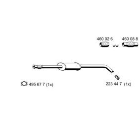 Mittelschalldämpfer 530071 von ERNST günstig für 72,11 € online kaufen