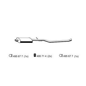 Mittelschalldämpfer 500289 von ERNST günstig für 91,16 € online kaufen