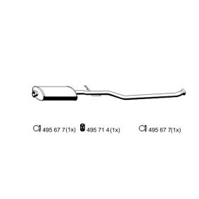 Mittelschalldämpfer 500272 von ERNST günstig für 75,96 € online kaufen