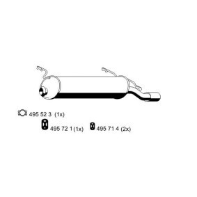Endschalldämpfer 501026 von ERNST günstig für 106,59 € online kaufen