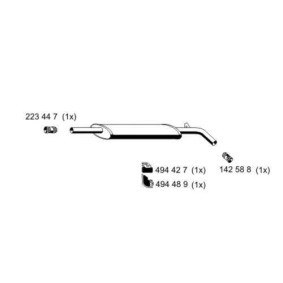 Mittelschalldämpfer 530132 von ERNST günstig für 74,80 € online kaufen