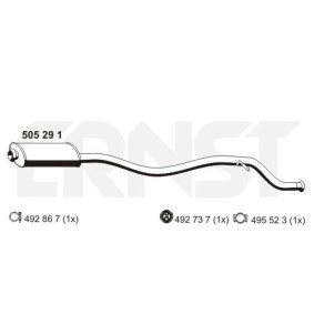 Mittelschalldämpfer von ERNST günstig für 88,53 €