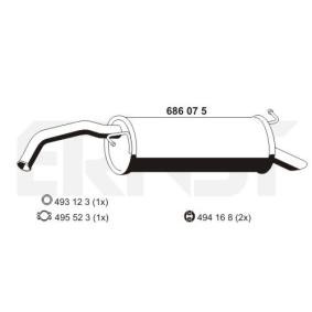 Endschalldämpfer 686075 von ERNST günstig für 96,96 € online kaufen