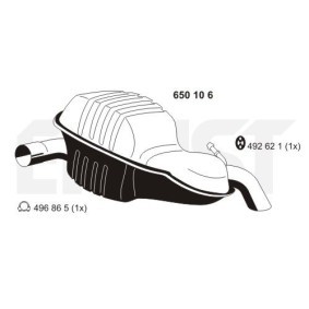 Endschalldämpfer 650106 von ERNST günstig für 255,84 € online kaufen