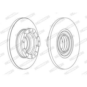 Comprar Disco de freno de FERODO DDF441-1 a bajo precio de 73,60 €