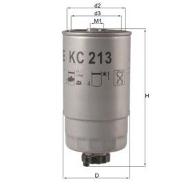 Køb Brændstof-filter af KNECHT KL 12 OF til den lave pris 181,31 DKK