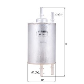 Achetez des Filtre à carburant KNECHT KL 592 à prix pour 74,19 €