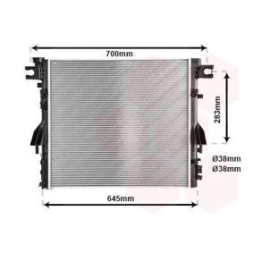 Achetez des Radiateur du moteur VAN WEZEL 21002052 à prix pour 236,36 €