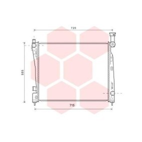 Achetez des Radiateur du moteur VAN WEZEL 21002054 à prix pour 168,82 €