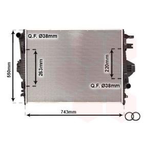 Achetez des Radiateur du moteur VAN WEZEL 58002316 à prix pour 266,40 €