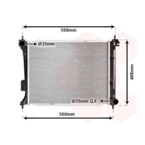 Achetez des Radiateur du moteur VAN WEZEL 82002309 à prix pour 189,16 €