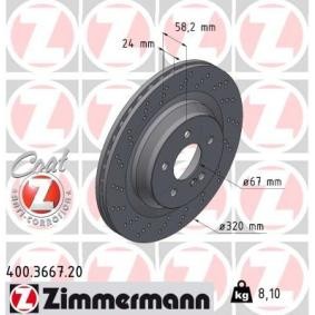 Comprar Disco de freno de ZIMMERMANN 400.3667.20 a bajo precio de 269,89 €