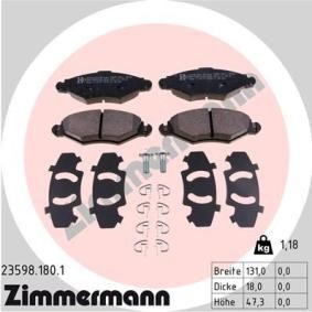 Comprar Juego de pastillas de freno de ZIMMERMANN 23598.180.1 a bajo precio de 38,06 €