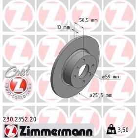 Comprar Disco de freno de ZIMMERMANN 230.2352.20 a bajo precio de 34,65 €