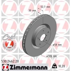 Comprar Disco de freno de ZIMMERMANN 530.2462.20 a bajo precio de 107,34 €