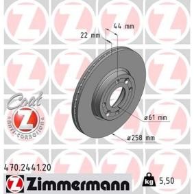Comprar Disco de freno de ZIMMERMANN 470.2441.20 a bajo precio de 47,32 €