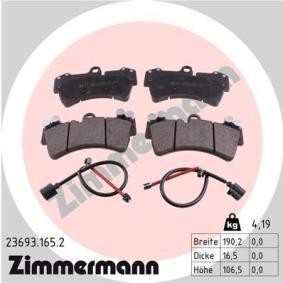 Comprar Juego de pastillas de freno de ZIMMERMANN 23693.165.2 a bajo precio de 178,26 €