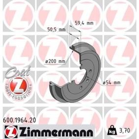 Comprar Tambor de freno de ZIMMERMANN 600.1964.20 a bajo precio de 39,00 €