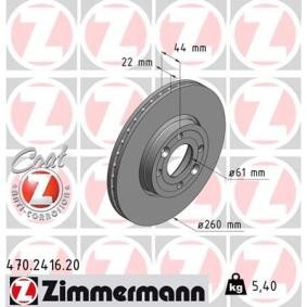 Comprar Disco de freno de ZIMMERMANN 470.2416.20 a bajo precio de 48,70 €