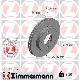 Comprar Disco de freno de ZIMMERMANN 380.2166.20 a bajo precio de 51,02 €