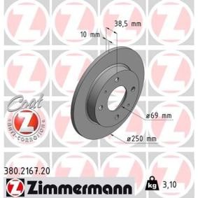 Comprar Disco de freno de ZIMMERMANN 380.2167.20 a bajo precio de 34,54 €