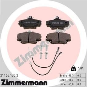 Comprar Juego de pastillas de freno de ZIMMERMANN 21463.180.2 a bajo precio de 29,01 €