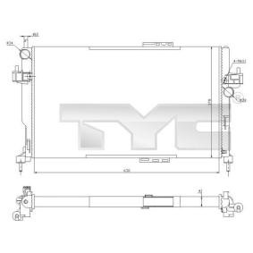 Achetez des Radiateur du moteur TYC 725-0034-R à prix pour 112,07 €