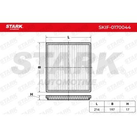 Compre Filtro, ar do habitáculo da STARK SKIF-0170044 a um preço baixo por 7,35 €