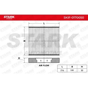 Compre Filtro, ar do habitáculo da STARK SKIF-0170050 a um preço baixo por 6,86 €