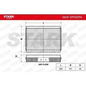 Køb Pollenfilter af STARK SKIF-0170074 til den lave pris 41,67 DKK