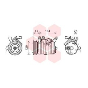 Acquista Compressore aria condizionata da VAN WEZEL 0700K120 a buon mercato per soli 655,29 €