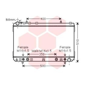 Kjøp Radiator, motorkjøling av VAN WEZEL 81002106 til den lave prisen 5332,86 NOK