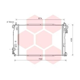 Achetez des Radiateur du moteur VAN WEZEL 81002134 à prix pour 413,92 €