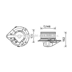Achetez des Moteur électrique, pulseur d'air d'habitacle PRASCO AI8501 à prix pour 67,99 €