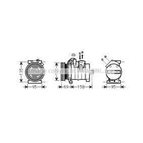 Acquista Compressore aria condizionata da PRASCO CRK130 a buon mercato per soli 739,85 €