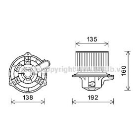 Achetez des Moteur électrique, pulseur d'air d'habitacle PRASCO HY8553 à prix pour 246,71 €