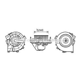 Achetez des Moteur électrique, pulseur d'air d'habitacle PRASCO OL8609 à prix pour 121,93 €