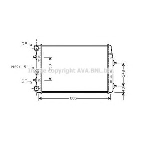 Achetez des Radiateur du moteur PRASCO SA2010 à prix pour 106,81 €