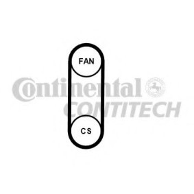 Keilrippenriemensatz 4PK711 ELAST T1