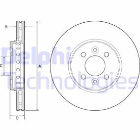 Compre Disco de travão da DELPHI BG4536 a um preço baixo por 75,35 €