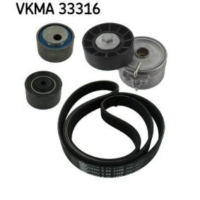 Achetez des Jeu de courroies trapézoïdales à nervures SKF VKMA 33316 à prix pour 125,45 €