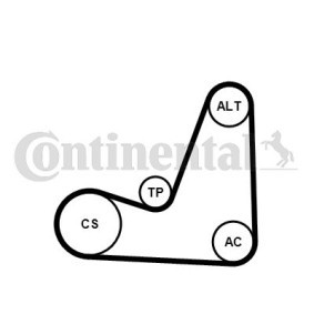 Compre Jogo de correias trapezoidais estriadas da CONTITECH 5PK1200K1 a um preço baixo por 74,34 €