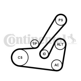 Keilrippenriemensatz 6PK1145K2 von CONTITECH günstig für 75,31 € online kaufen