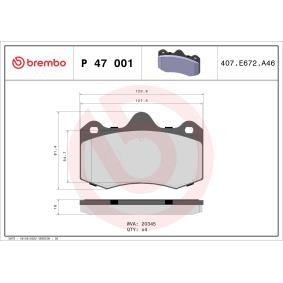 Køb Bremseklodser af BREMBO P 47 001 til den lave pris 889,82 DKK