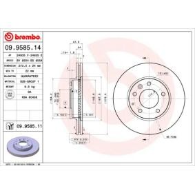 Comprar Disco de freno de BREMBO 09.9585.11 a bajo precio de 44,55 €