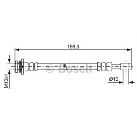 Compre Tubo flexível de travão da BOSCH 1 987 481 630 a um preço baixo por 15,97 €