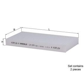 Köp Kupéfilter av MAHLE ORIGINAL LA 674/S till det låga priset 239,09 kr