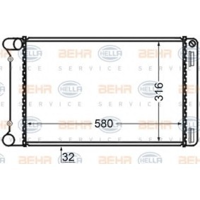 Achetez des Radiateur du moteur HELLA 8MK 376 704-644 à prix pour 93,17 €