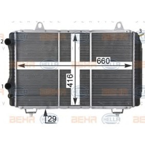 Achetez des Radiateur du moteur HELLA 8MK 376 717-524 à prix pour 147,57 €