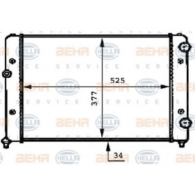 Acquista Radiatore motore da HELLA 8MK 376 717-734 a buon mercato per soli 81,20 €